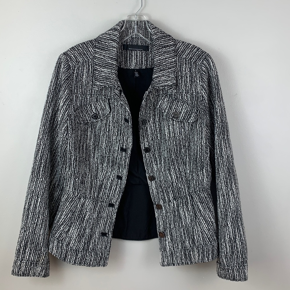 White House Black Market Boucle Trucker Jacket. NEW! - Picture 6 of 13